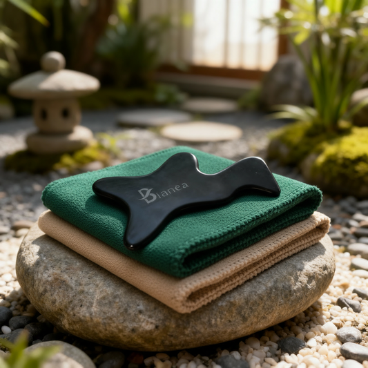 Gua Sha für den Körper aus Bian-Stein - Fördert die Durchblutung und regeneriert das Gewebe